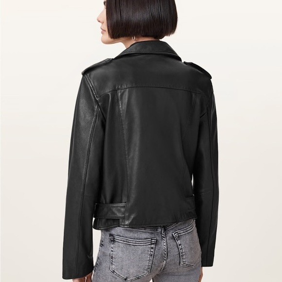 Allsaints Balfern Leather Jacket - Picture 4 of 16